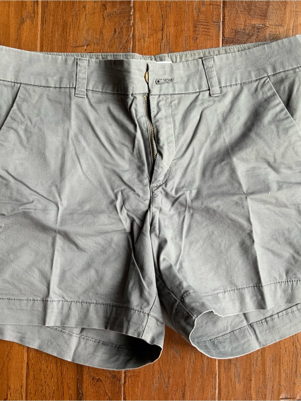 Old Navy Women’s Flat Front Grey Shorts - Classic Summer Staple, Chinos